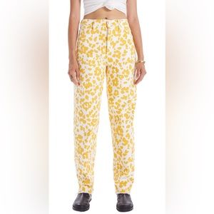 MOTHER The Curbside Heel Fray Straight Leg Jeans